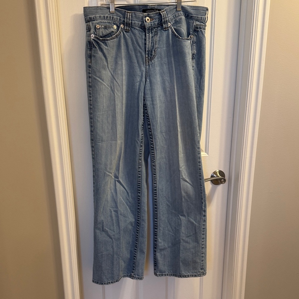 LONDONJEAN Light Blue Straight Leg Jeans